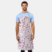 Pink Lovely Hearts Pattern Schort (Gedragen)