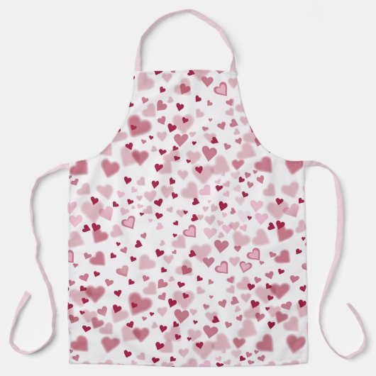  Pink Lovely Hearts Pattern  Schort (Voorkant)