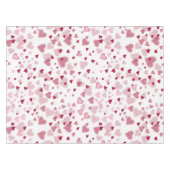 Pink Lovely Hearts Pattern Tafelkleed (Voorkant (Horizontaal))