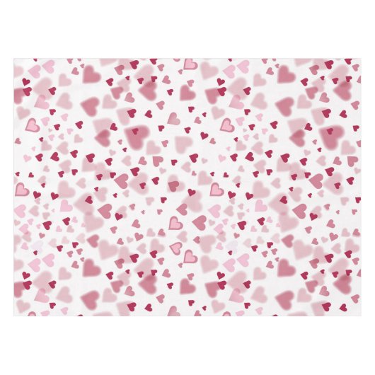  Pink Lovely Hearts Pattern  Tafelkleed (Voorkant (Horizontaal))