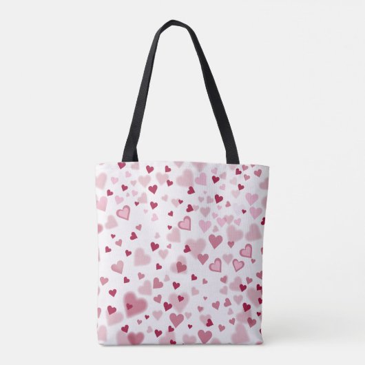  Pink Lovely Hearts Pattern  Tote Bag (Achterkant)