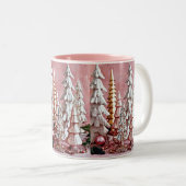 *****PINK LOVER'S CHRISTMAS TREE *** SPECIAL TWEEKLEURIGE KOFFIEMOK (Voorkant rechts)