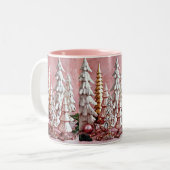 *****PINK LOVER'S CHRISTMAS TREE *** SPECIAL TWEEKLEURIGE KOFFIEMOK (Voorkant links)