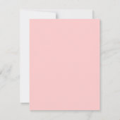 Pink Luau Party Invitation Kaart (Achterkant)