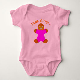 Pink Lucky Team Ginger voor Fun Ginger en Redheads Romper