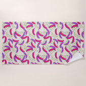 PINK LUSH BANANA BEACH TOWEL STRANDLAKEN (Voorkant)