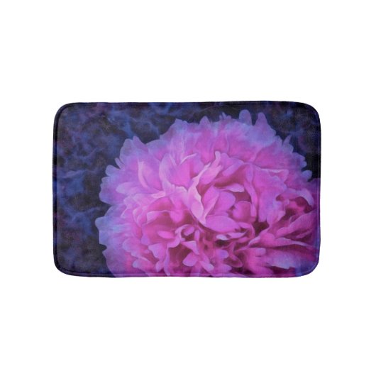 Pink Lush Peony Flower Badmat (Voorkant)