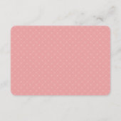 Pink Macaron Baby Shower Books Enclosure Card Informatiekaartje (Achterkant)