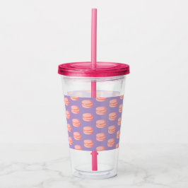 Pink Macaroons Acryl Drinkbeker