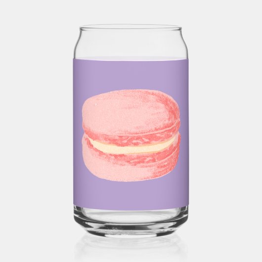 Pink Macaroons Blikvorm Glas (Achterkant)