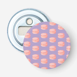Pink Macaroons Button Flesopener