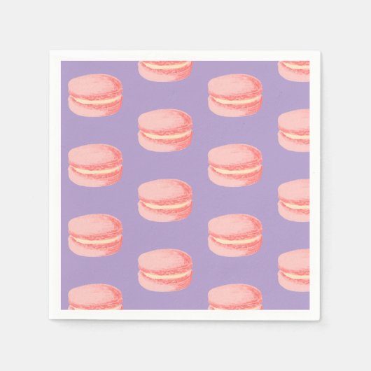 Pink Macaroons Servet (Voorkant)