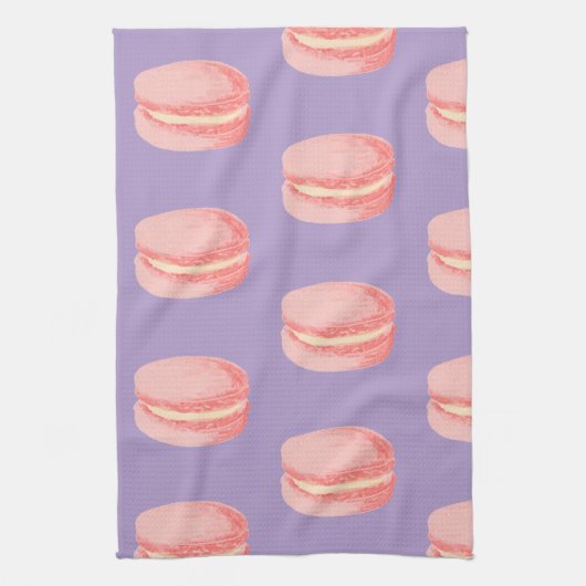 Pink Macaroons Theedoek (Verticaal)