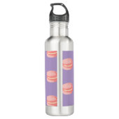 Pink Macaroons Waterfles (Achterkant)