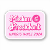 Pink Madam President en Tim Sticker (Voorkant)