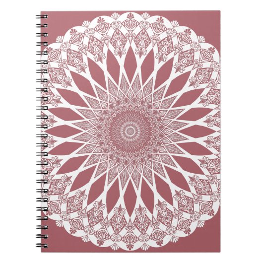 Pink Madder Tristyns Mandala Notitieboek (Voorkant)
