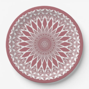 Pink Madder Tristyns Mandala Papieren Bordje