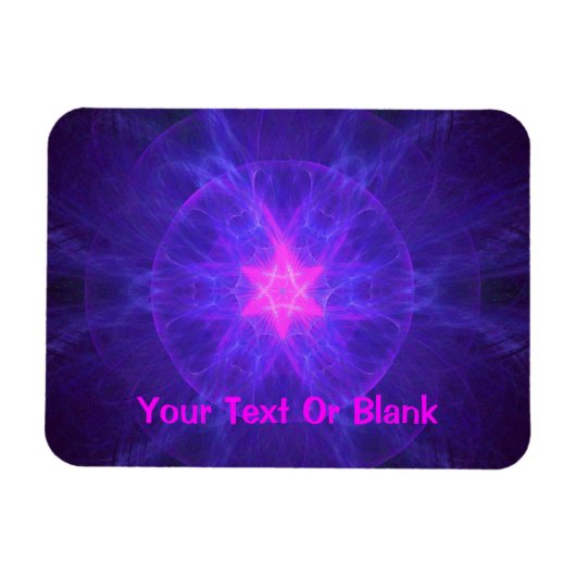 Pink Magen David Magneet (Horizontaal)