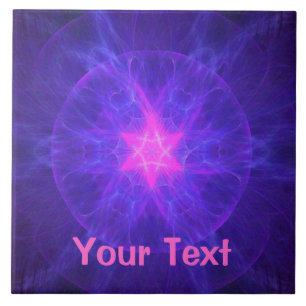 Pink Magen David Tegeltje