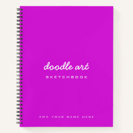 Pink Magenta Doodle Art Sketch Notitieboek