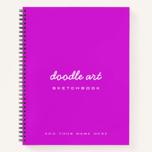 Pink Magenta Doodle Art Sketch Notitieboek