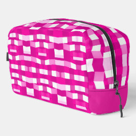 Pink Magenta Modern Geometric Block Art Toilettasje