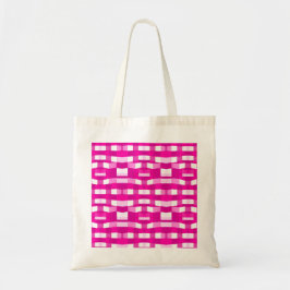 Pink Magenta Modern Geometric Block Art Tote Bag