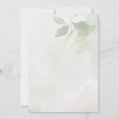 Pink magenta pony rozen eucalyptus greenery kaart (Achterkant)