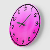 Pink magenta ronde klok (Hoek)