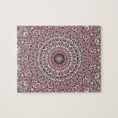 Pink Magic Floral Garden Mandala Legpuzzel (Horizontaal)