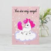 Pink Magical and funny little pony Kaart (Staand voorkant)