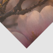 Pink Magnolia Blossom Decoupage Tissuepapier (Detail)