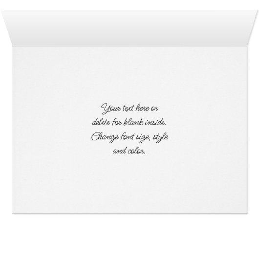 Pink Magnolia Flowers Blue Sky Note Card (Binnen Horizontaal (Onder))