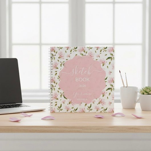 Pink Magnolia Notitieboek