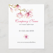 Pink Magnolia Pink & Grey Typography Service Mene Flyer (Voorkant)
