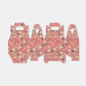 Pink Makeup Cosmetics Pattern Glitter Bedankdoosjes (Uitgevouwen)