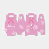 Pink Malibu Kom op Besties Verjaardag Dank u Bedankdoosjes (Uitgevouwen)