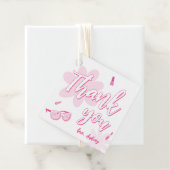 Pink Malibu Kom op Besties Verjaardag Dank u Bedankjes Labels (In situ)