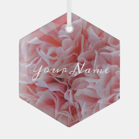 Pink Mallow Glas Ornament (Voorkant)