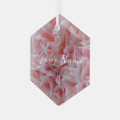 Pink Mallow Glas Ornament (Voorkant links)