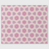 Pink Mandala Floral Cadeaupapier (Vlak)