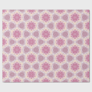 Pink Mandala Floral Cadeaupapier