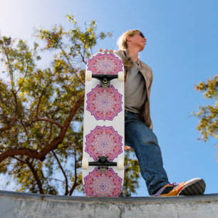 pink mandala persoonlijk skateboard
