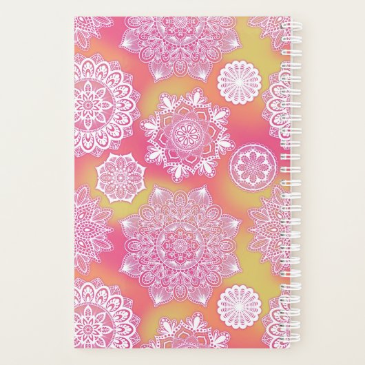 Pink Mandala Planner (Achterkant)