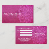 Pink Mandala Yoga Meditation Afsprakenkaartje (Voorkant / Achterkant)