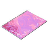 Pink Marble Aesthetic Notebook Notitieboek (Linkerzijde)