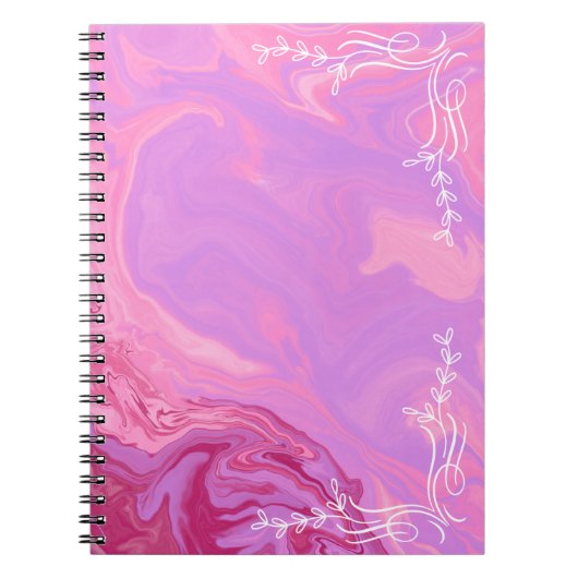 Pink Marble Aesthetic Notebook Notitieboek (Voorkant)