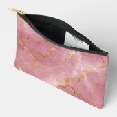 Pink Marble Background With Gold Veins Etui (Open)