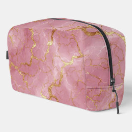 Pink Marble Background With Gold Veins Toilettasje