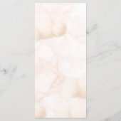 Pink Marble Cloud Nine Baby Shower Bridal Shower Menu (Achterkant)